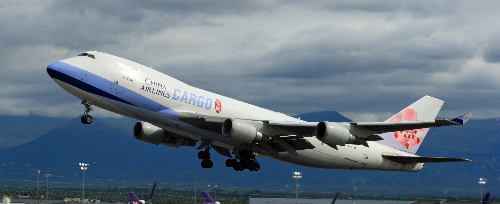 Cargo Boeing 747F freight aircraft at Western Sydney Airport hub