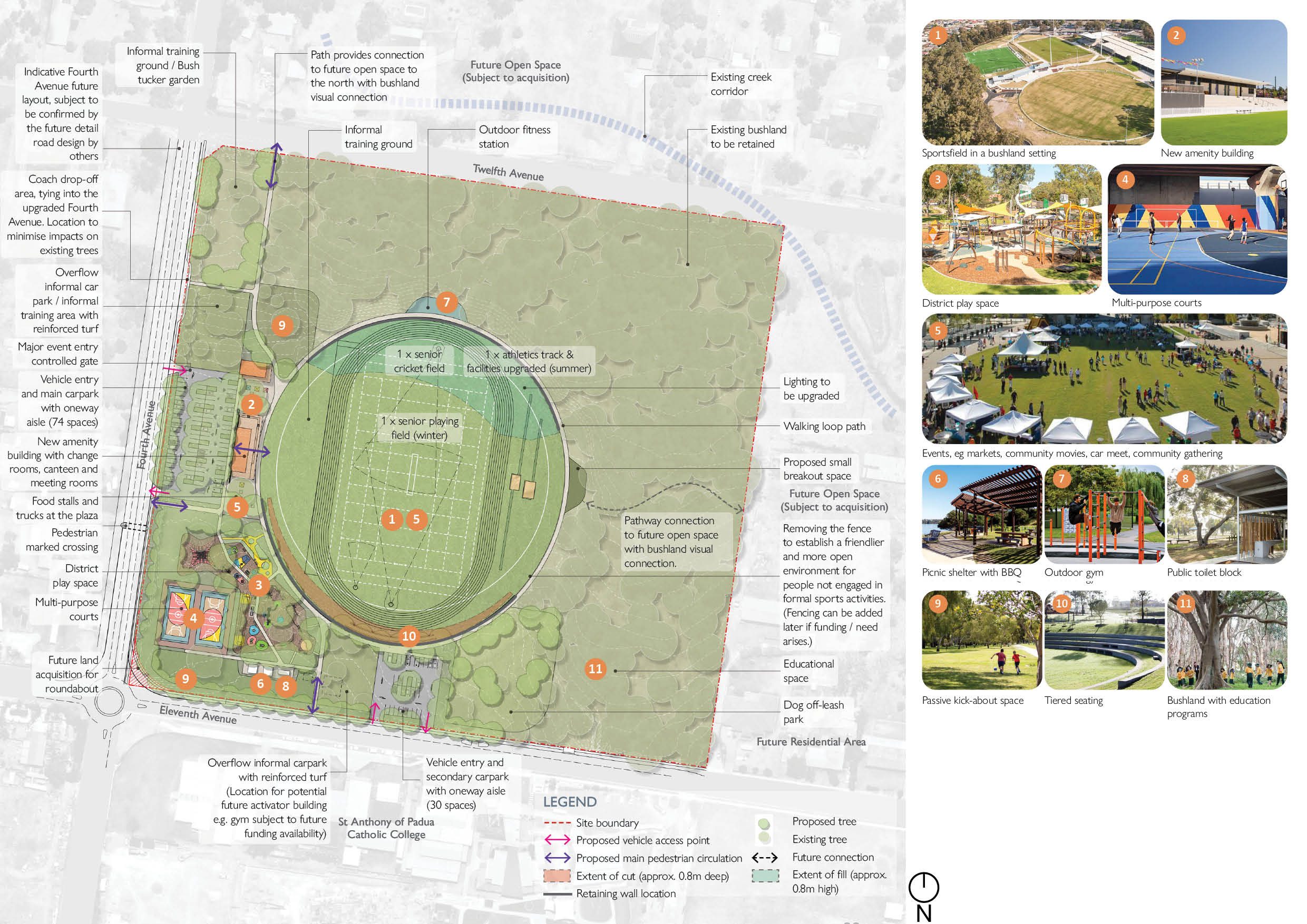Craik Park Austral masterplan open space residential precinct layout aerial view Liverpool City Council planning 2026