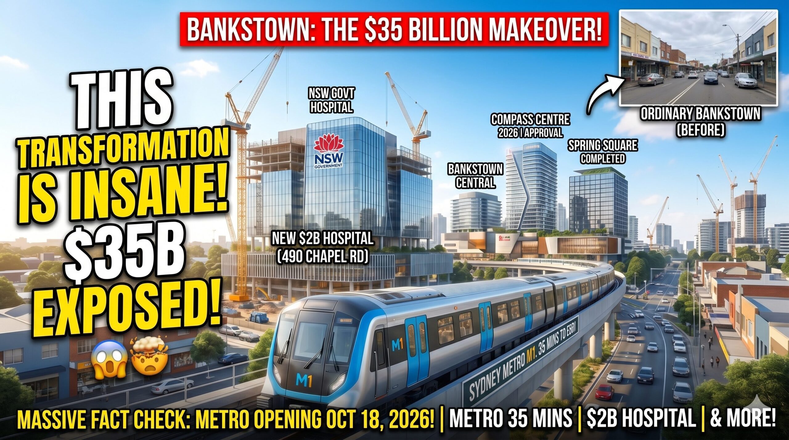 Bankstown CBD Development 2026: Metro, Hospital and $3.9 Billion in Active Projects