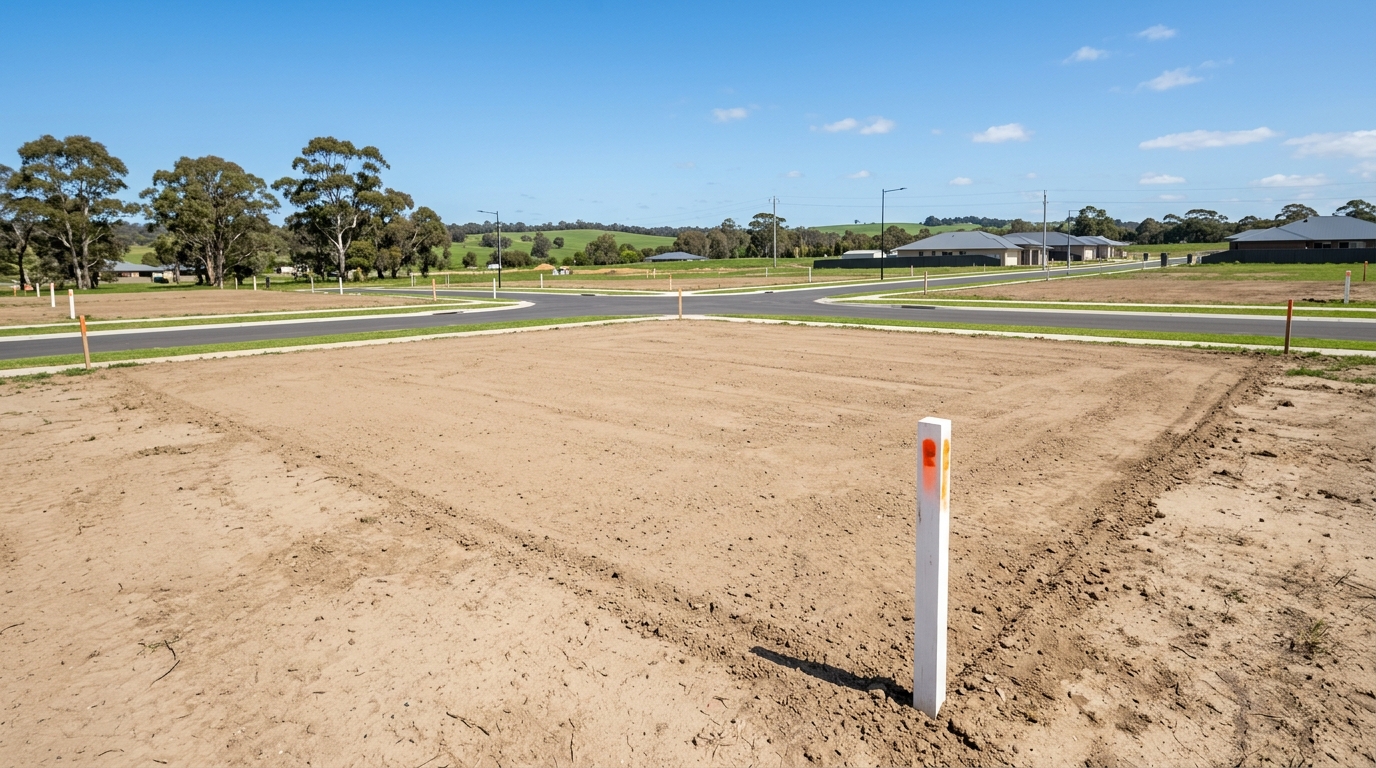 Hidden Building Costs Australia 2026 flat residential building plot showing site preparation risk before foundation work.
