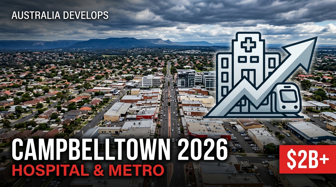 Campbelltown Macarthur Development 2026: Hospital, Metro and the $2B Renewal Pipeline