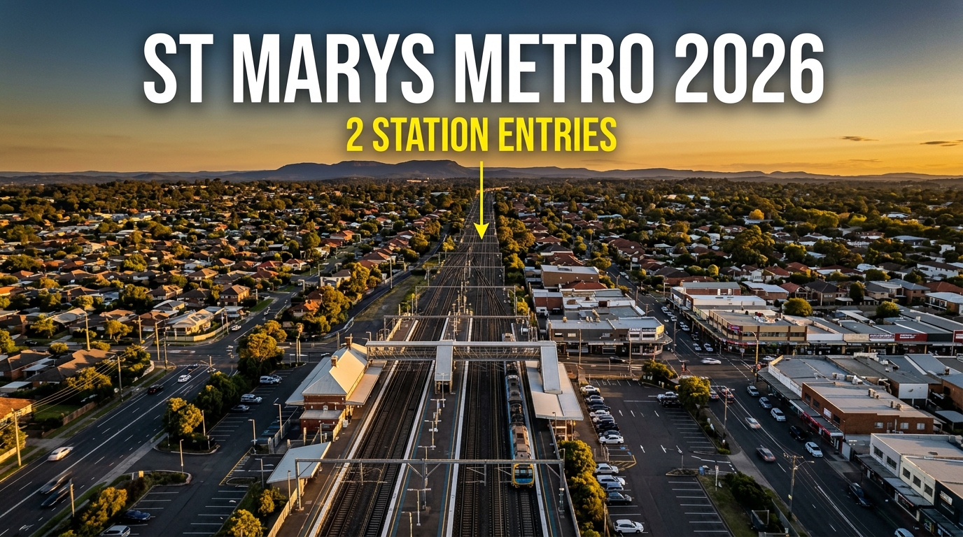 St Marys Metro Station 2026: Entries, TOD Controls and Central Park