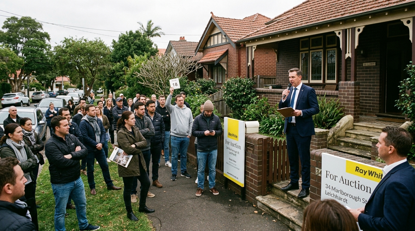 Sydney property auction 2026 — market conditions during Sydney property price drop correction