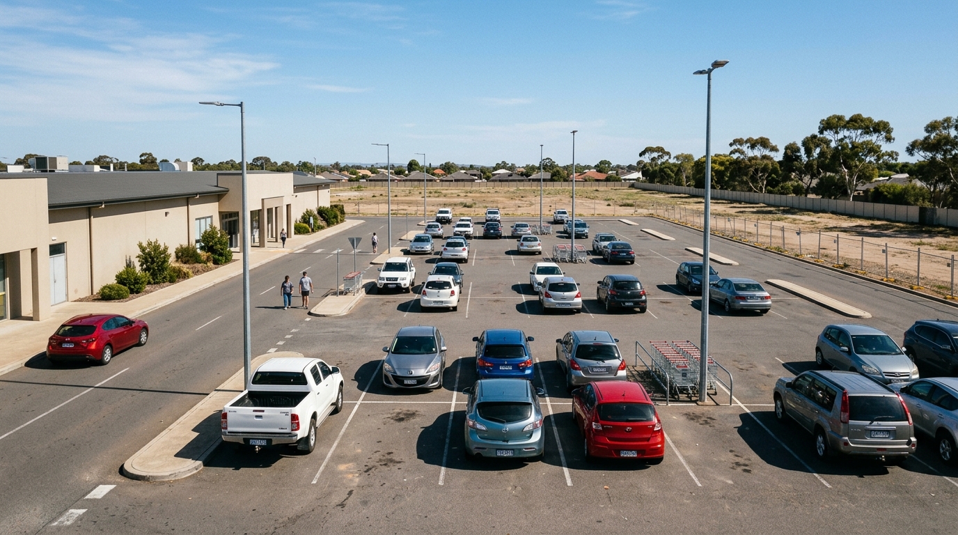Temporary at-grade car park on the Oran Park development site approved for Stage 3A