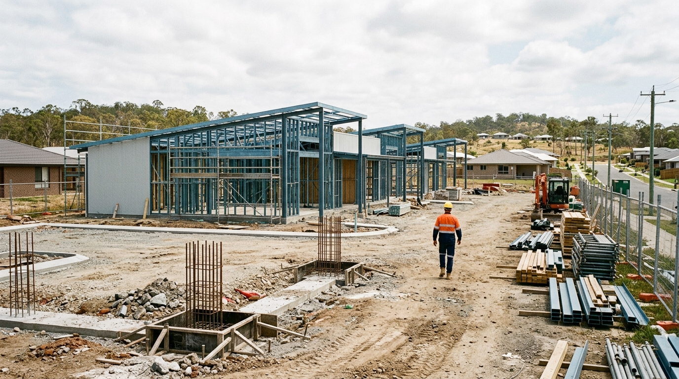 Dixon Circuit retail construction, separate from the Yarrabilba town centre site